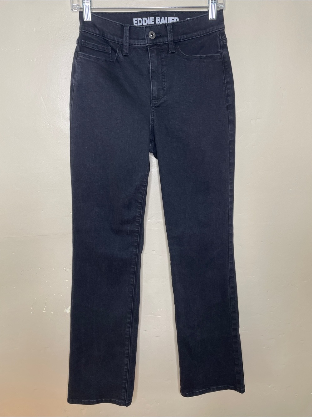 EDDIE BAUER Black VENTURE STRETCH Hi-Rise Bootcut 5 Pocket Style Women’s 2
